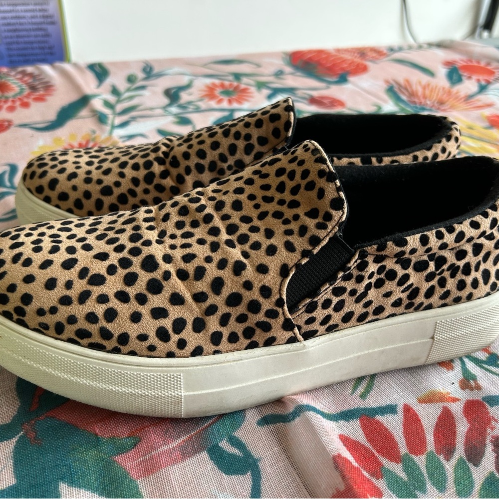 Leopard Print Slip-On Sneakers